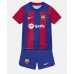 Barcelona Barnkläder Hemma matchtröja till baby 2023-24 Kortärmad (+ Korta byxor) Billigt